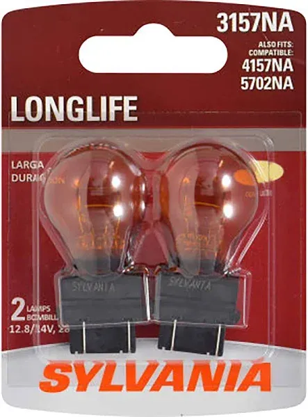 SYLVANIA 3157A Long Life Mini Bulb, 2 Pack