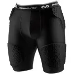 McDavid Compression Padded Shorts with HEX, Hip, Tailbone, Thigh Pads - Girdle Tights for Football, Hockey, Basketball-Unisex