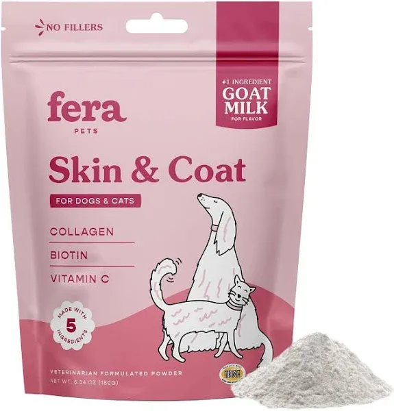 Fera Pet Skin & Coat Goat Milk Food Topper