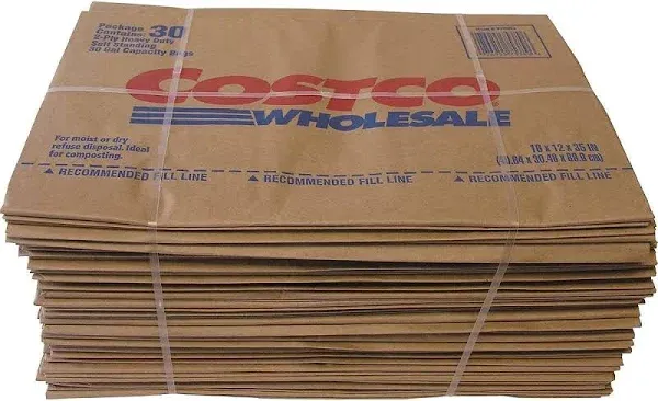 30 Gallon Lawn & Leaf 2-Ply Heavy-Duty Yard Waste Compost Paper Bags