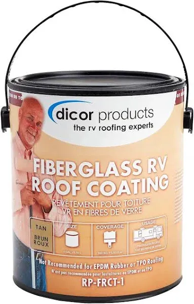 Dicor - RP-SELRCT-1 - SIGNATURE ROOF COATING FOR EPDM TAN, ( Each )