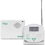 Smart Caregiver Wireless Motion Sensor Alarm System with Pager for Fall and Wandering Prevention | Mountable Motion Detector Alarm Alerts Medical Caregiver with Up to 300' Range | Bed or Door Movement