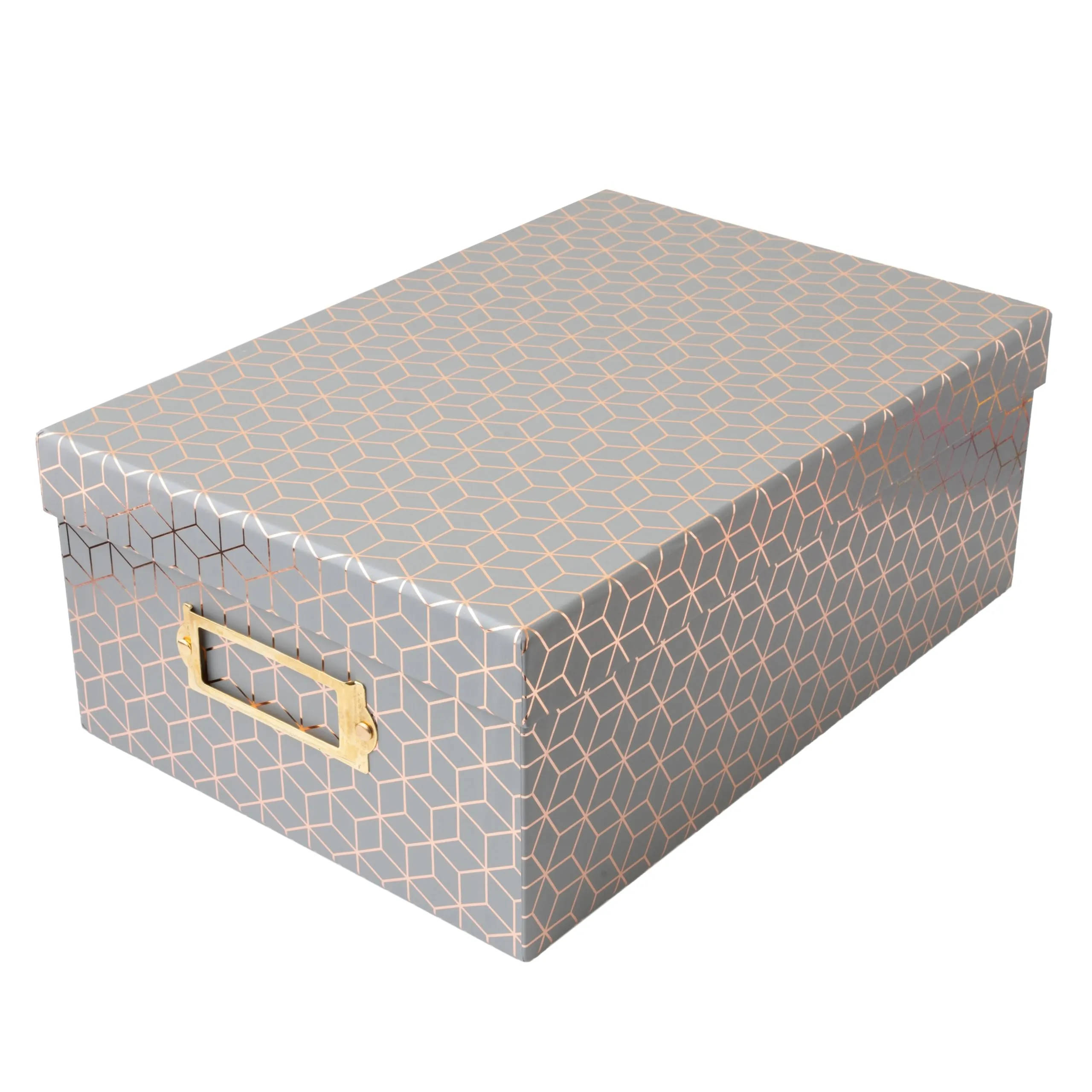 DCWV® Gray & Rose Gold Photo Box with Bookplate | Michaels®