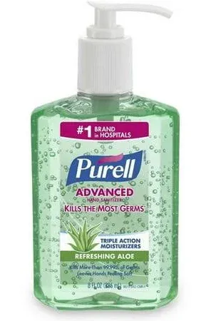 Purell Aloe Gel Advanced Hand Sanitizer 8 oz. - Total Qty: 12