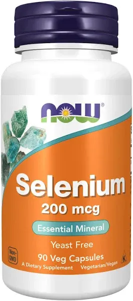 NOW Selenium (Yeast Free) 200 mcg 180 vcaps