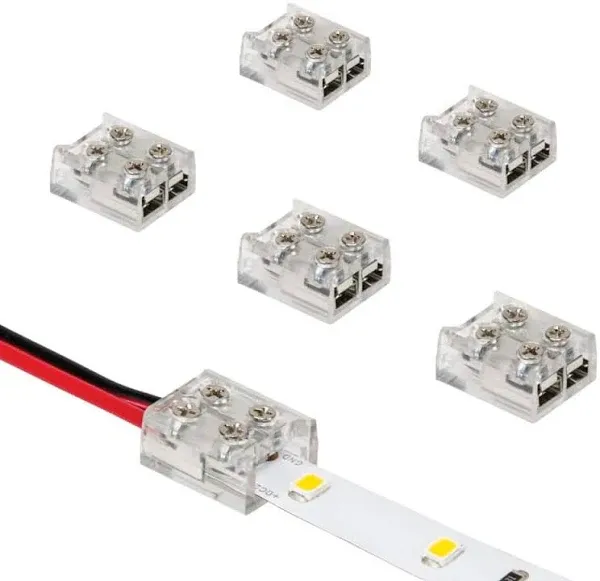 Armacost Lighting 2 Pin LED Strip Light Screw Tape to Wire Connector