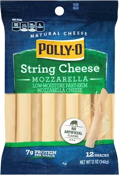 Polly-O Mozzarella String Cheese - 24 Oz