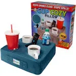 Cup Cozy Deluxe Pillow (Teal) As Seen On TV -The World's Best Cup Holder! Keep Your Drinks Close and Prevent spills. Use It anywhere-Couch, Floor, Bed