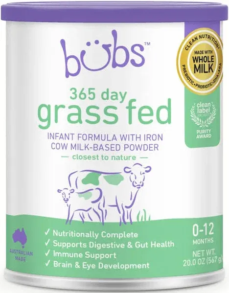 Bubs 365 Day Grass Fed Infant Formula