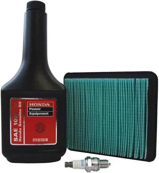 Honda Tune Up Kit for GC GCV Engines Lawn Mower Spark Plug Air Filter Oil