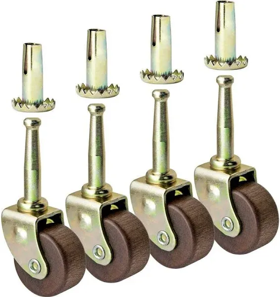 Rockler Hardwood Casters Pack of 4