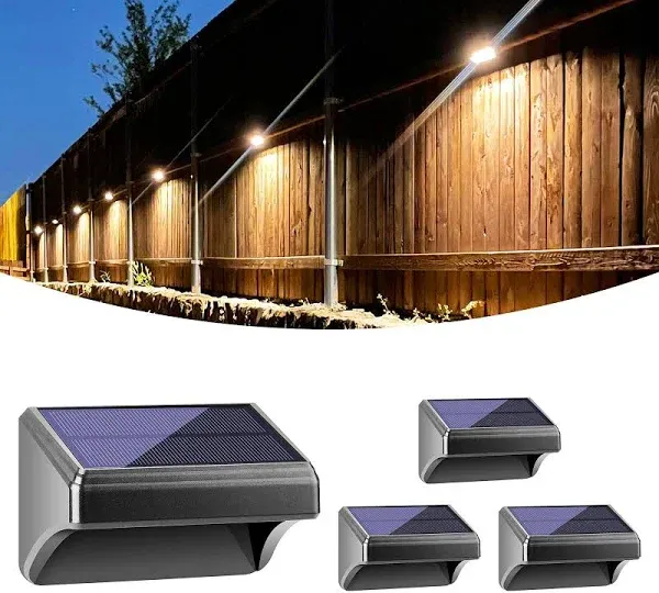 Solar Fence Lights , Outdoor Wall Lights, Fence Solar Lights Outdoor Waterproof