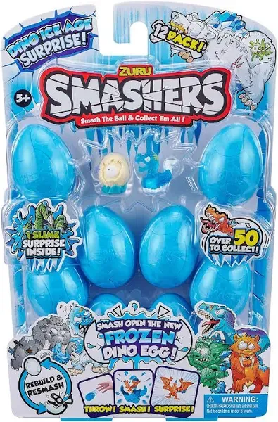 Smashers Dino Ice Age 12-Pack Smash Eggs by Zuru (7458-s001)