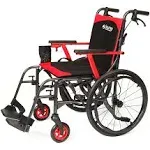 Journey So Lite C2 Ultra Lightweight Wheelchair, Black Frame with Red Trim