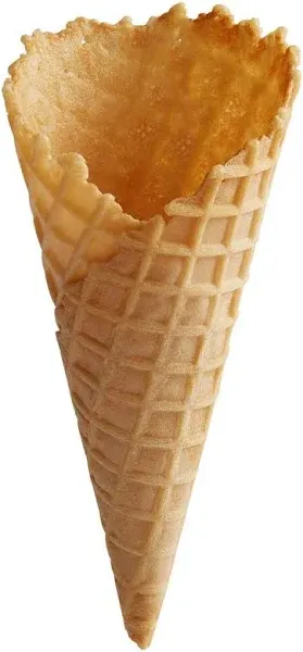 Generic JOY Regular Waffle Ice Cream Cones 228 Cones - Bulk Food Service Pack, Crispy Golden Cones for Perfect Dessert Servings