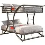 Coaster Stephan Full Over Full Bunk Bed Gunmetal