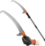 Walensee 7.7 ft Manual Pole Saw: Stainless Steel, Pruning Tool, Extendable.