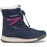 Merrell Snow Crush 3.0 Waterproof Winter Boots, Boys', Navy/Berry