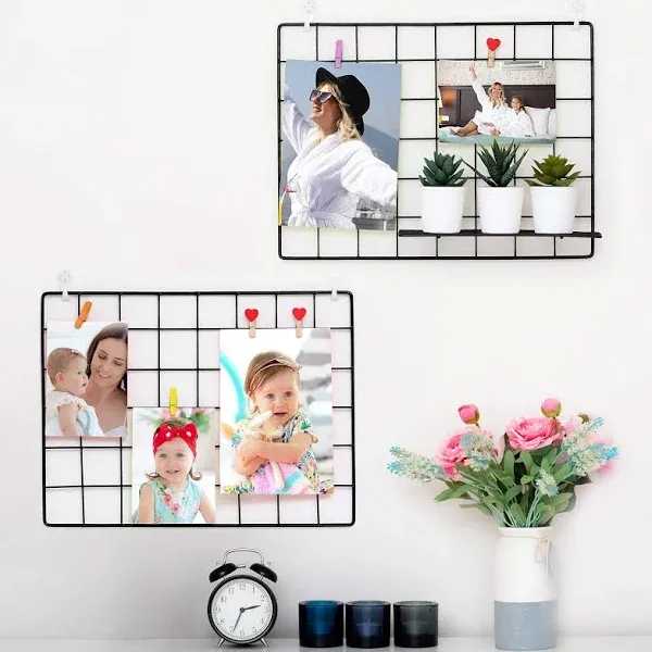 ODOXIA Wire Wall Grid Panel Photo Display Gridwall Metal