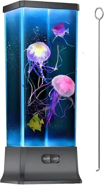 COLORLIFE 3W LED Color Changing Jellyfish Table Lamp - Black