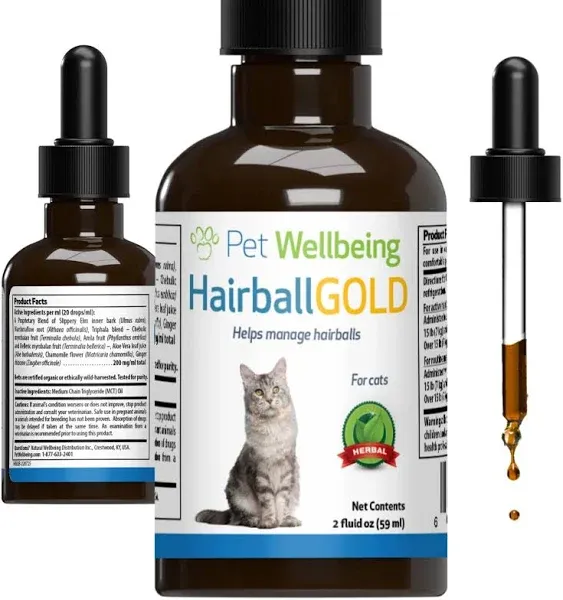 Pet Wellbeing Hairball Gold for Cats