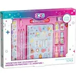 Three Cheers For Girls: Adventure Fun: 15 Piece Stationery Set - Fun-To-Shake Highlighters Shaped Like Nail Polish Bottles, Precious Extendable Eraser Pen, Adorable Stickers, Tween & Girls, Ages 8+