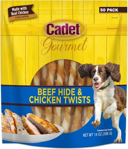 Cadet Gourmet Rawhide / Chicken Twist Sticks