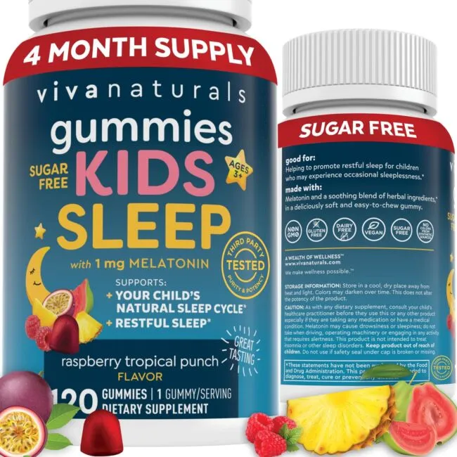 Viva Naturals Kids Melatonin Sleep Gummies