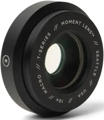 Moment 10x Macro Lens (M-Series & T-Series) - Attachment Lens for iPhone Pixel Galaxy OnePlus Phones (T-Series)