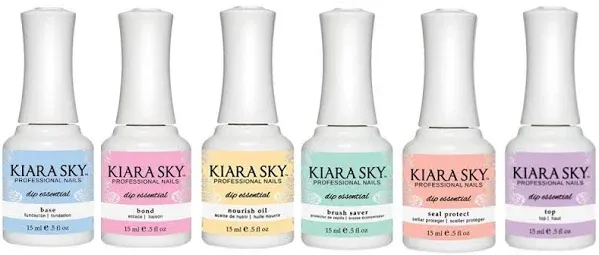 Kiara Sky Dipping Powders Essentials Kit Steps 1-6