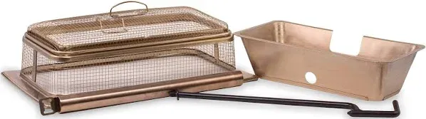 TIKI Retreat Fire Pit Metal Screen And 32.9&#034; Poker And Heat Deflector (2-Piece)