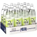 Polar Diet Tonic Water with Lime - 12 pack, 33.8 fl oz bottles