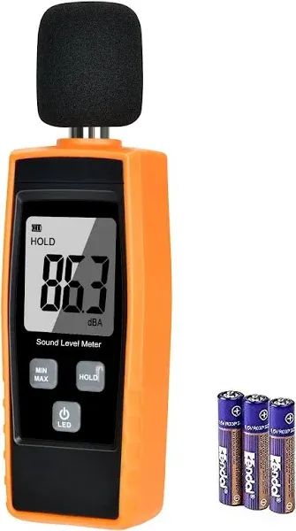 Hand-Held Sound Level Meter,V-Resourcing 30~130 dB Decibel Noise Measurement Tester with Backlight Digital LCD Display for Indoor/Outdoor Uses