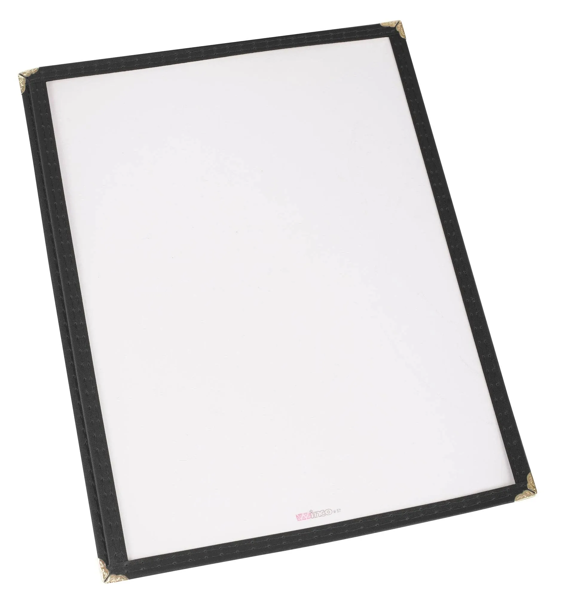 Winco Single Menu Cover, Black