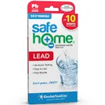 Safe Home® DIY Lead in Drinking Water Test Kit – at Home Testing for Lead in City Water or Well Water – Detection to 5ppb – 10 Minute Test – 4-Pack