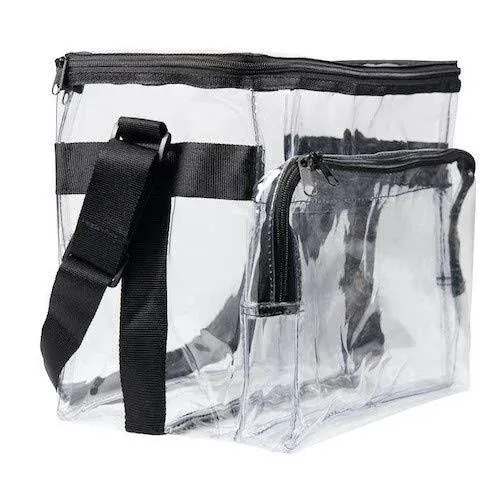 Large Clear Lunch Bags For Work See Through Plastic Lunch Box with Adjustable...