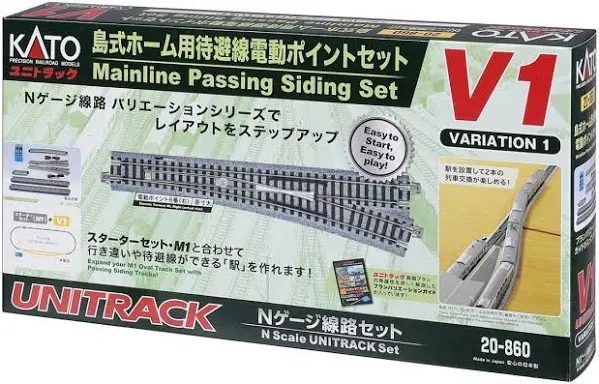 KATO N gauge Mainline Passing Siding Set V1 20-860 Model Train Supplies Unitrack