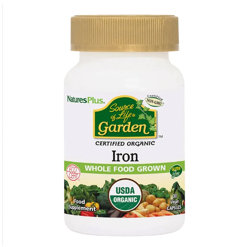 NaturesPlus Source of Life® Garden Iron Capsules 30's