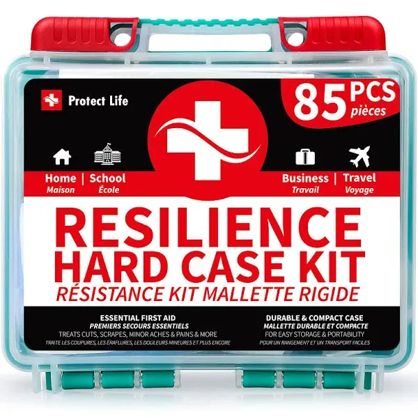 Protect Life Hard Case Business First Aid Kit Emergency First Aid Kit for Off...