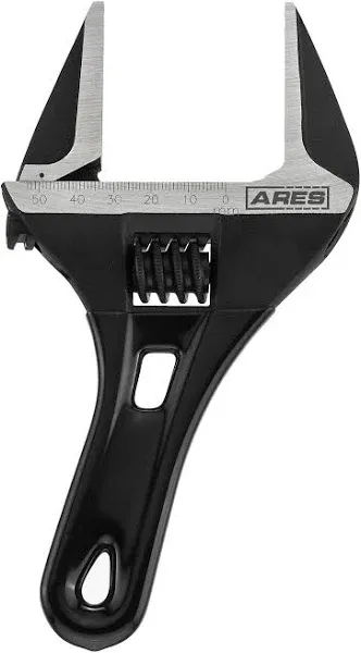 ares 70303-53mm stubby adjustable wrench stubby ultra thin design for quick access to tight spaces