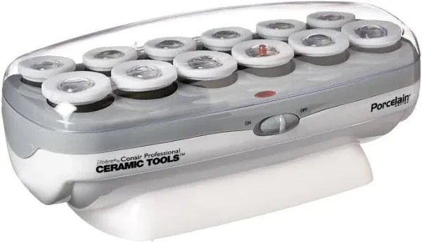 New Open Box ConairPRO Ceramic Tools Porcelain Series 12-Roller Hairsetter