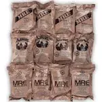 Sopakco 12ct US Military Surplus MRE Meals Ready to Eat 2021 Inspect A Case Menus 1-12