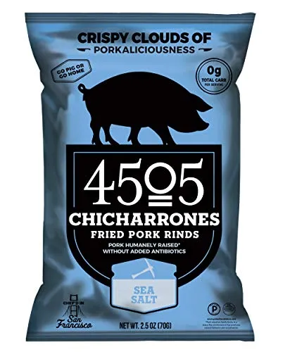 4505 Meats Chicharrones Fried Pork Rinds Sea Salt