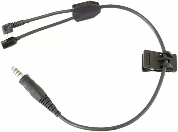 Y-Cable Boom Harness Assembly, compatible with Peltor Comtac