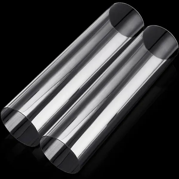 2PCS Acrylic Tube 4'' (100mm) OD x 2mm Wall Thickness Clear Plastic Pipe Tube 15.5'' Length Clear PVC Pipe Round Polycarbonate Tubing Chemical Resistant