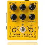 Caline Pedals Driver Guitar Effects Pedal Classic Tube Bass Guitar Amp Pedal Metal Ture Bybass Wine cellar Yellow CP-60