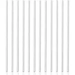 Juvale 12 Pack Plastic Dowel Rods for DIY Projects, Clear Acrylic Sticks for Party Decorations (0.25x12")