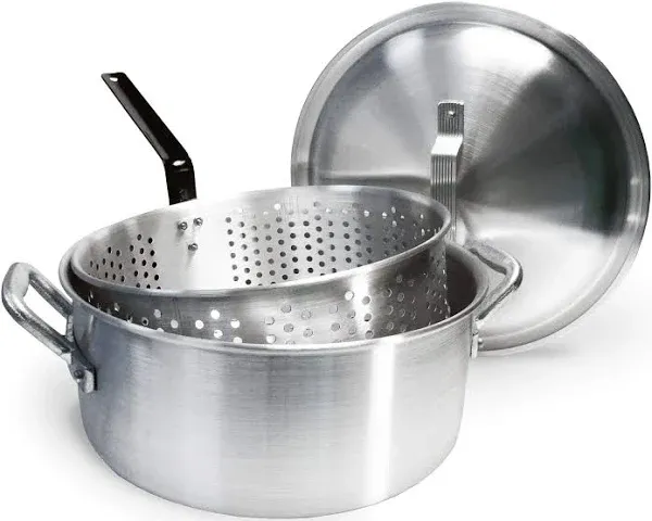 Bayou Classic 14-Quart Aluminum Fry Pot and Basket