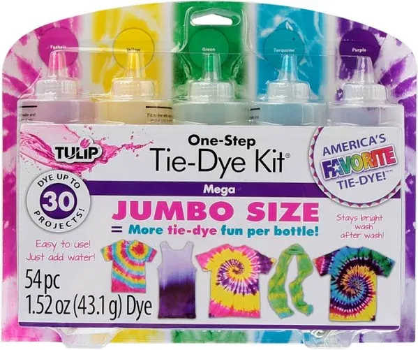 Tulip One-Step 5 Color Tie-Dye Kits Rainbow,1.62oz