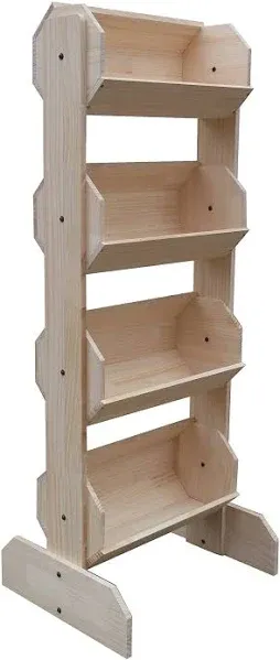 Oak Rebrilliant Tiered Wooden Floorstanding Display